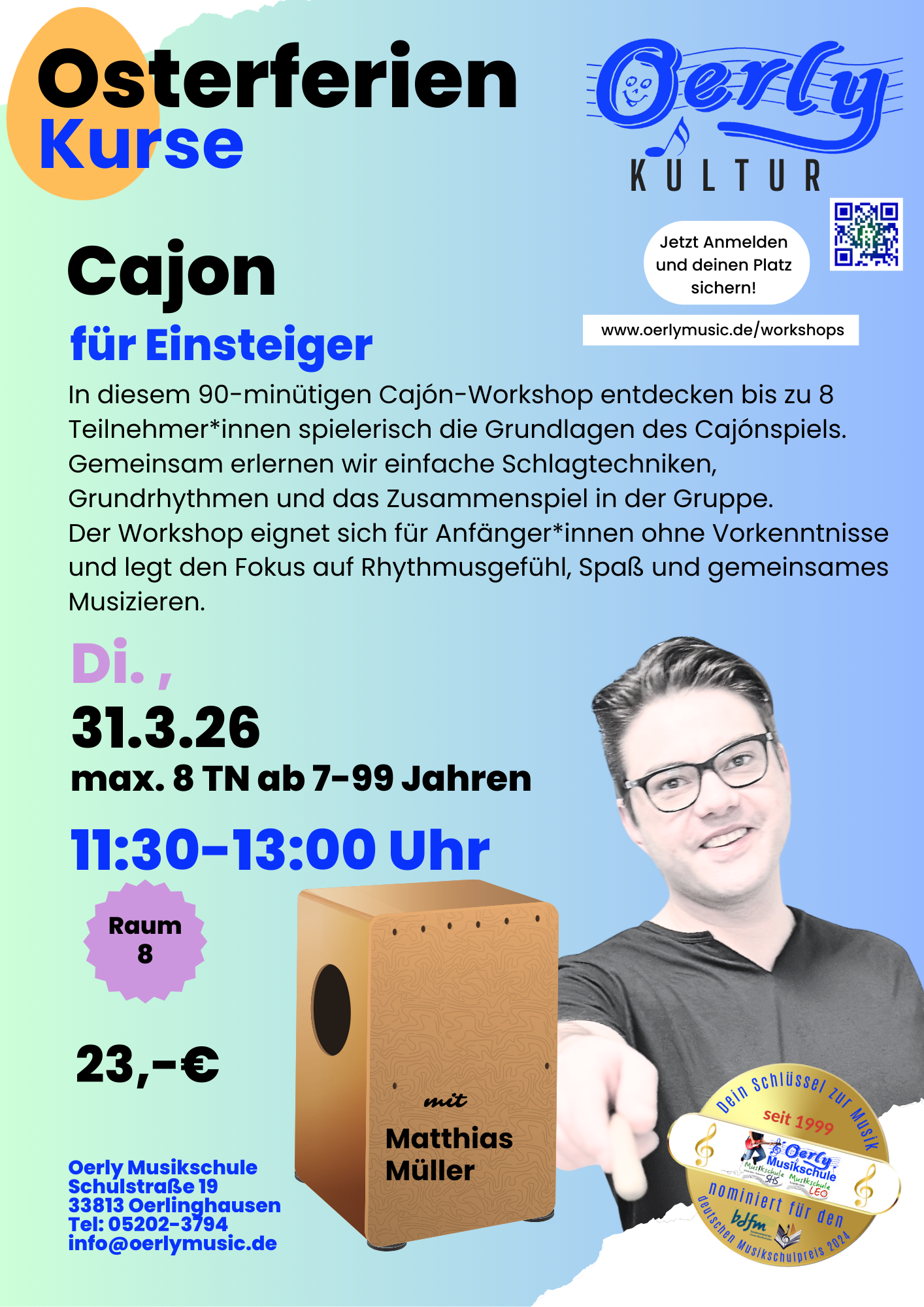Cajon für Einsteiger Workshop