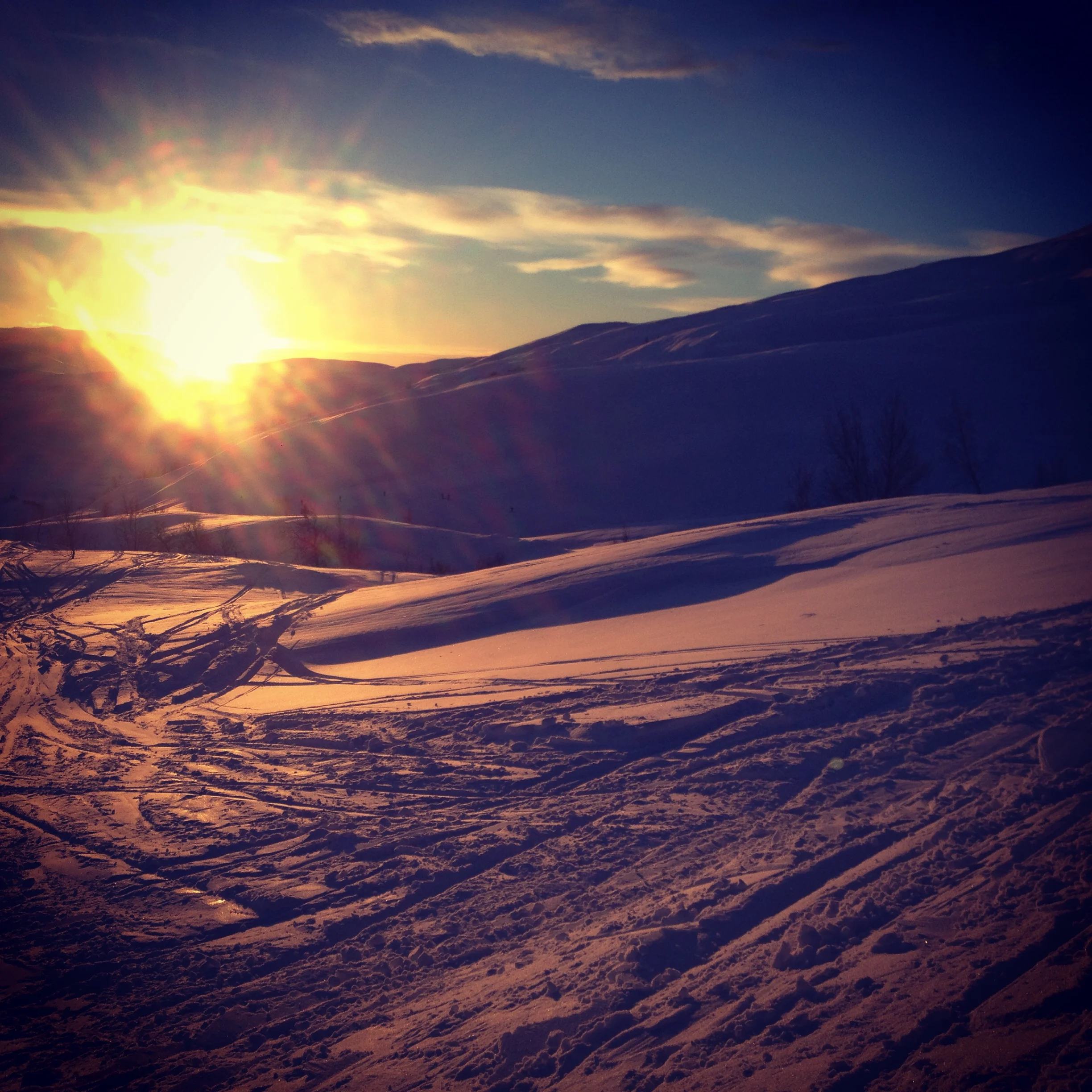 Siste glimt av solen på en god tid. I går Fredag kl 15:15.