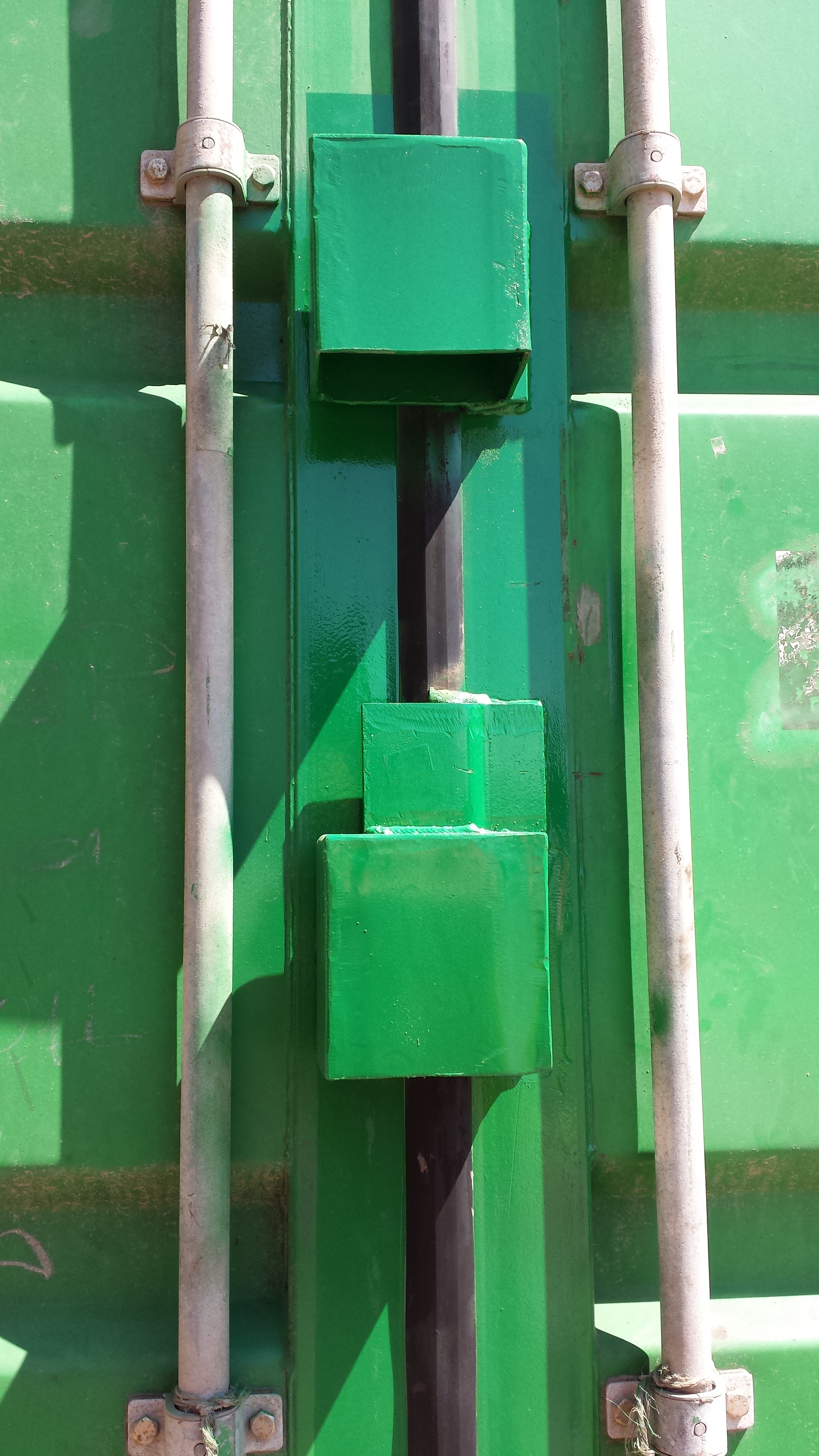 Double Lockboxes on fireworks container