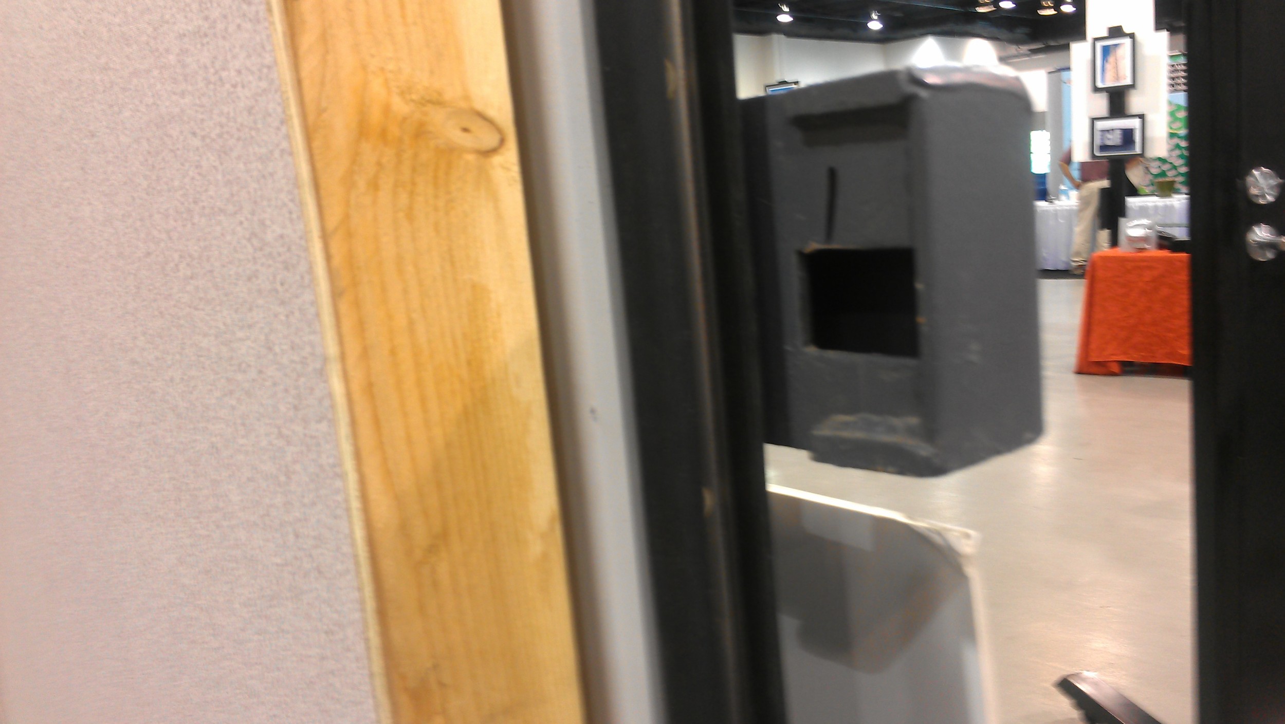 Lockbox as seen from inside the door