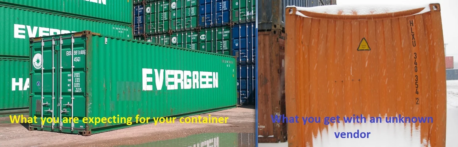 Pictures and examples are much better than A, B, or C, or worse - the bait and switch on Craigslist.