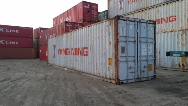 Gray 40' container