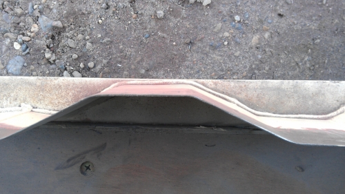 Thickness of walls shown by cutout