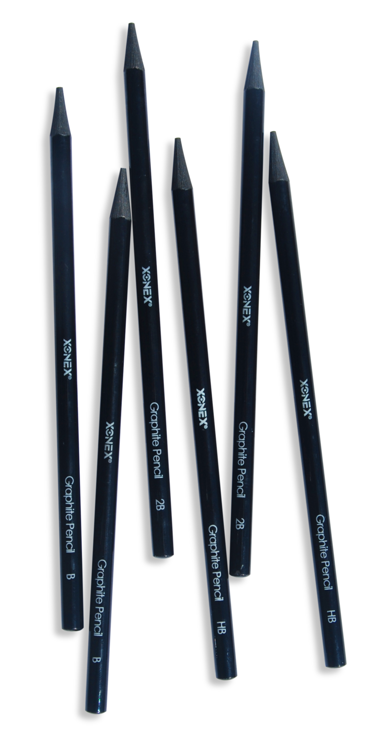 Woodless Graphite Pencils, Assorted Sizes - Set of 12