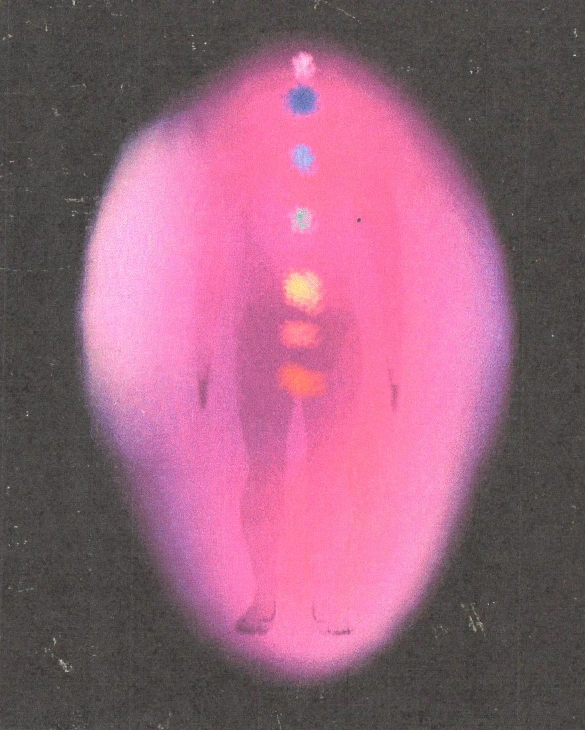 Aura photography performed before a healing session with Victor Barron