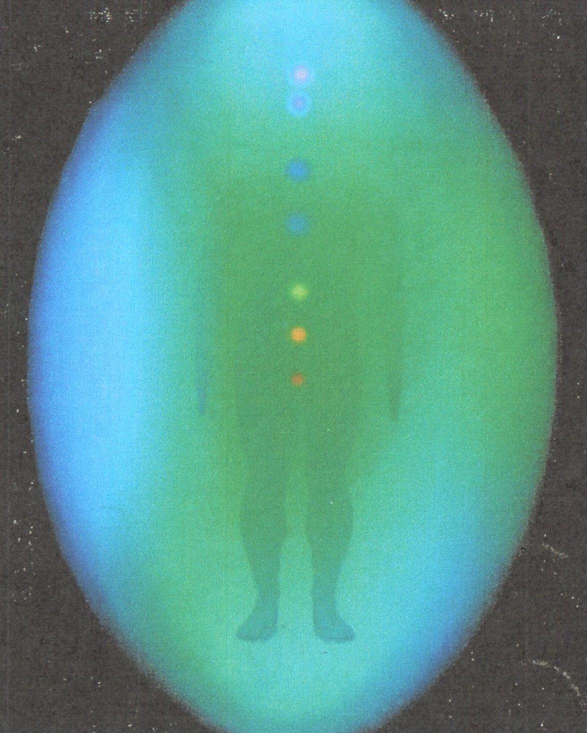 Aura photography performed on the same person after a healing session with Victor