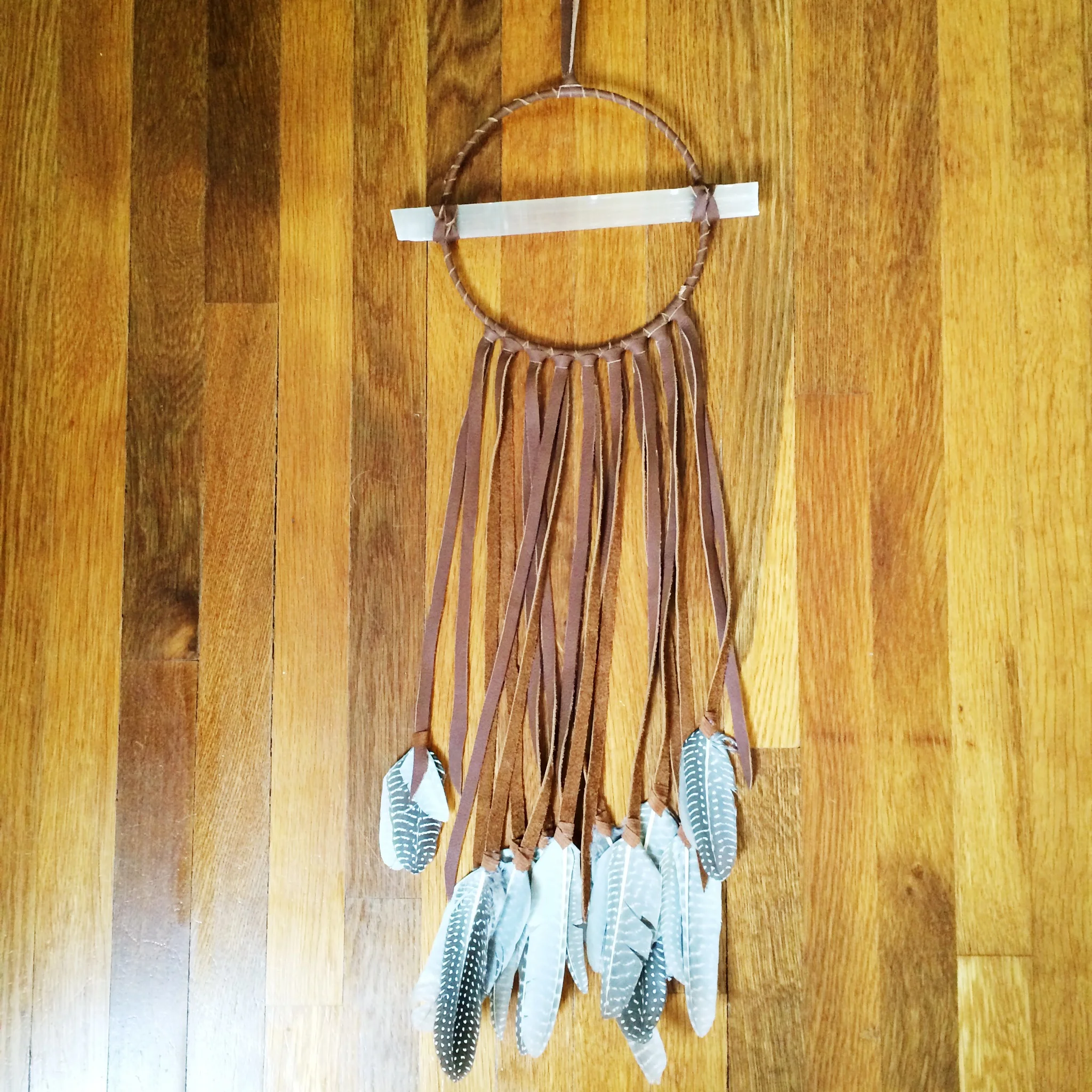 Single Selenite Wall Hanging