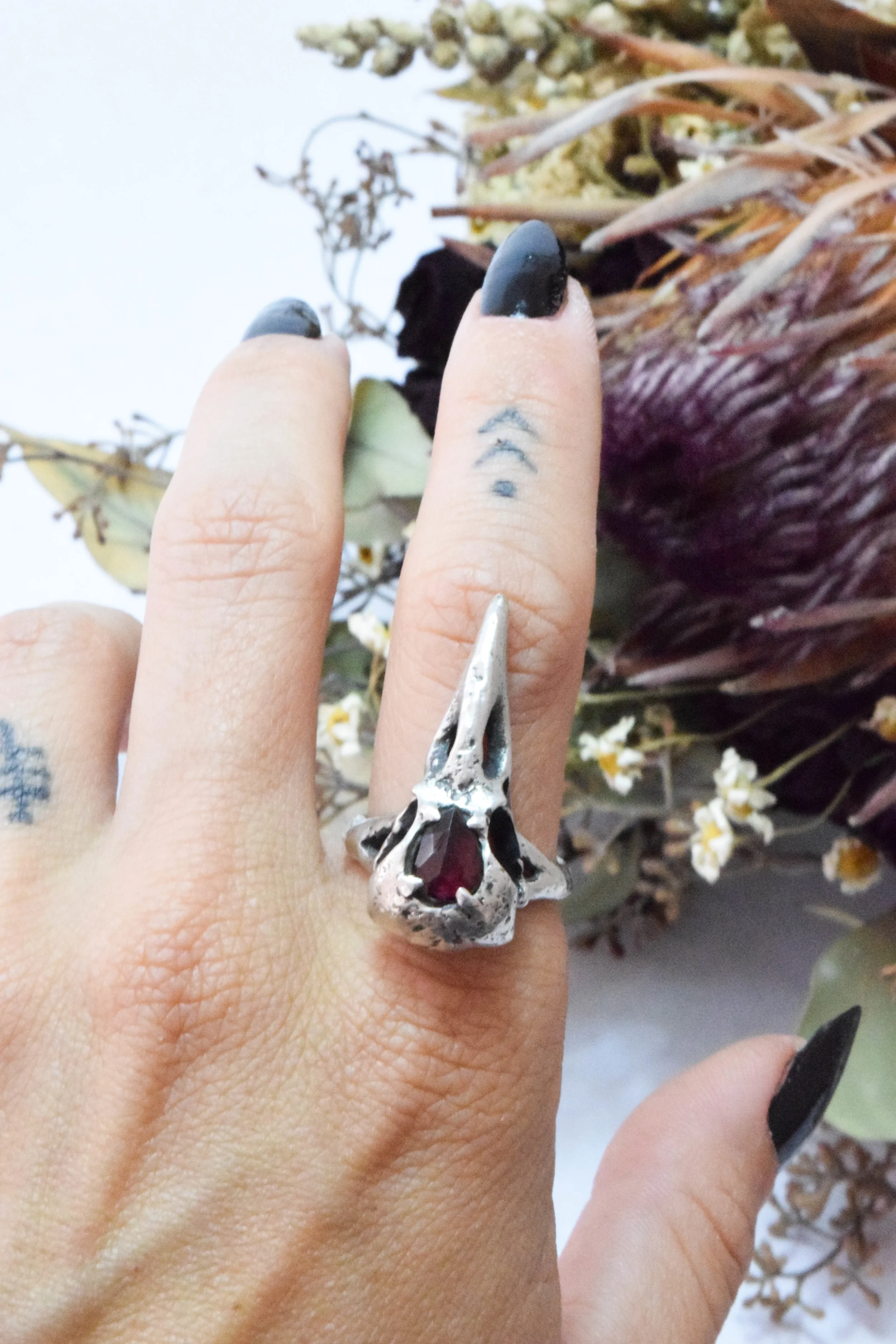 Corvus Garnet Ring