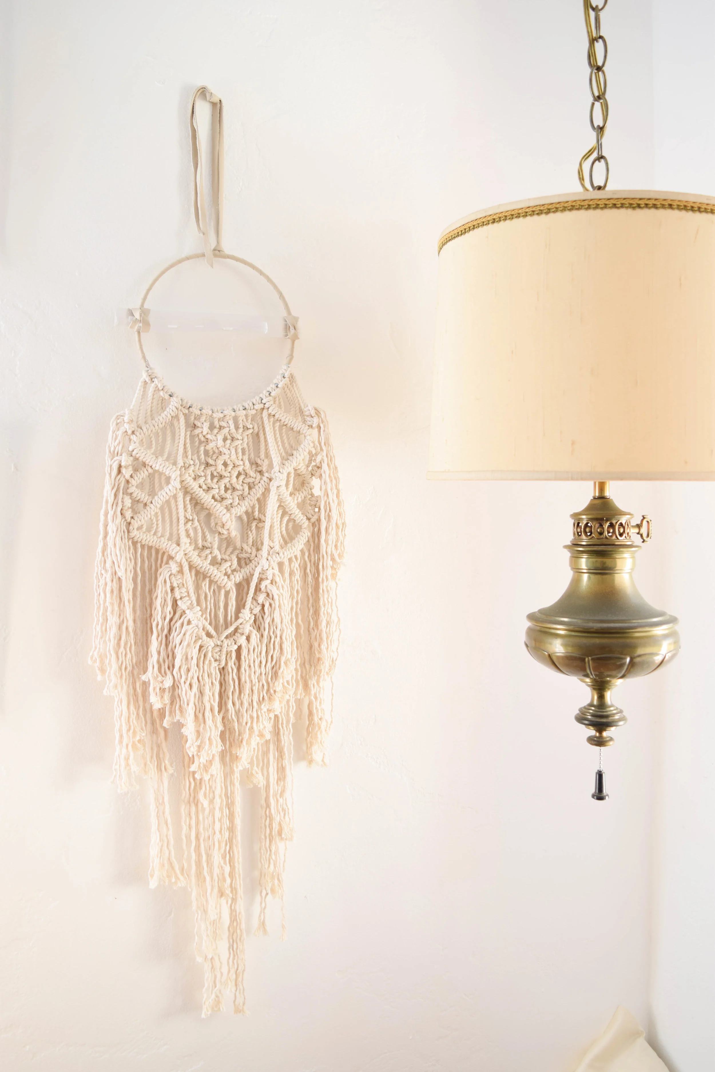 Macrame Selenite Wall Hanging