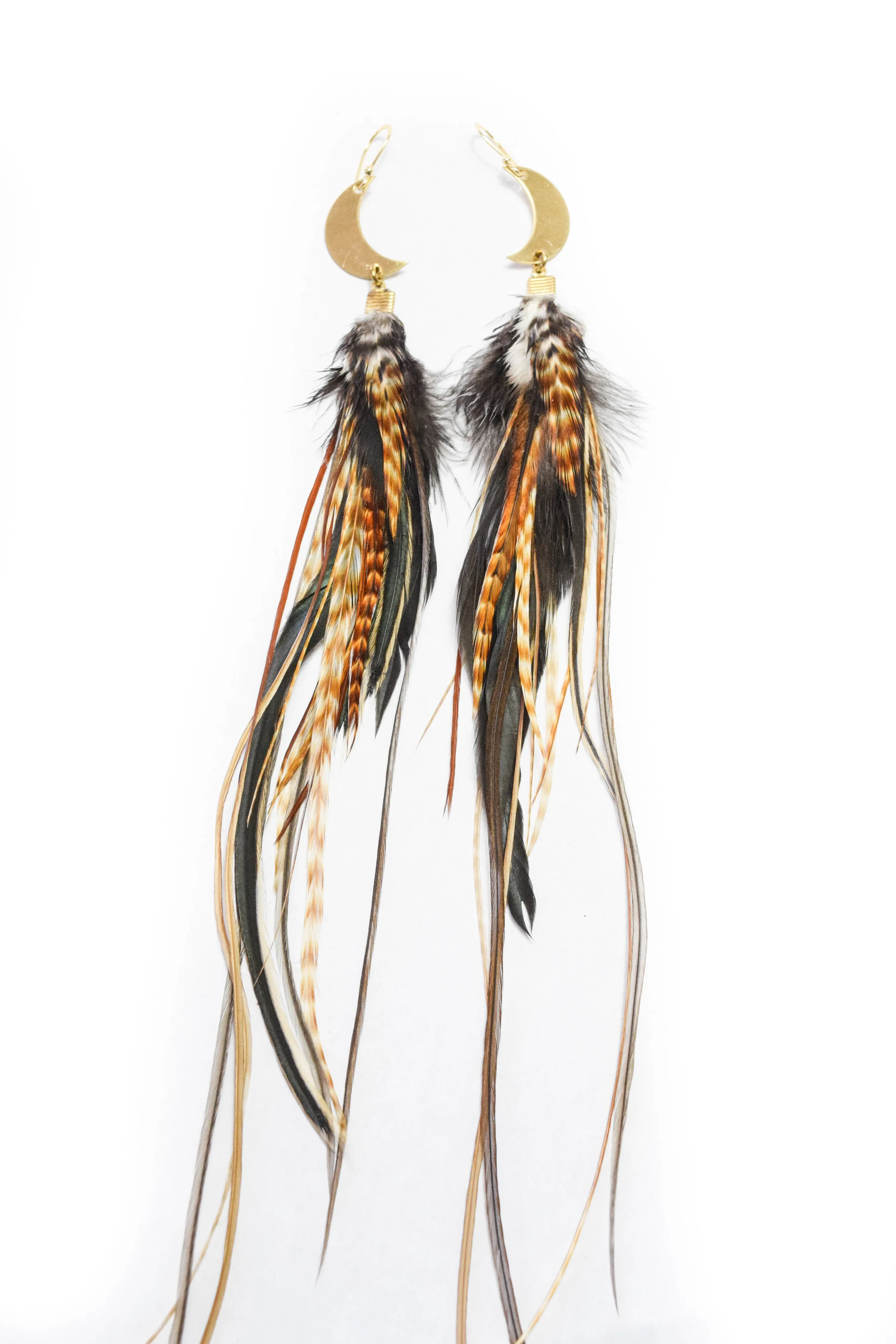 Moonscape Feather Earrings