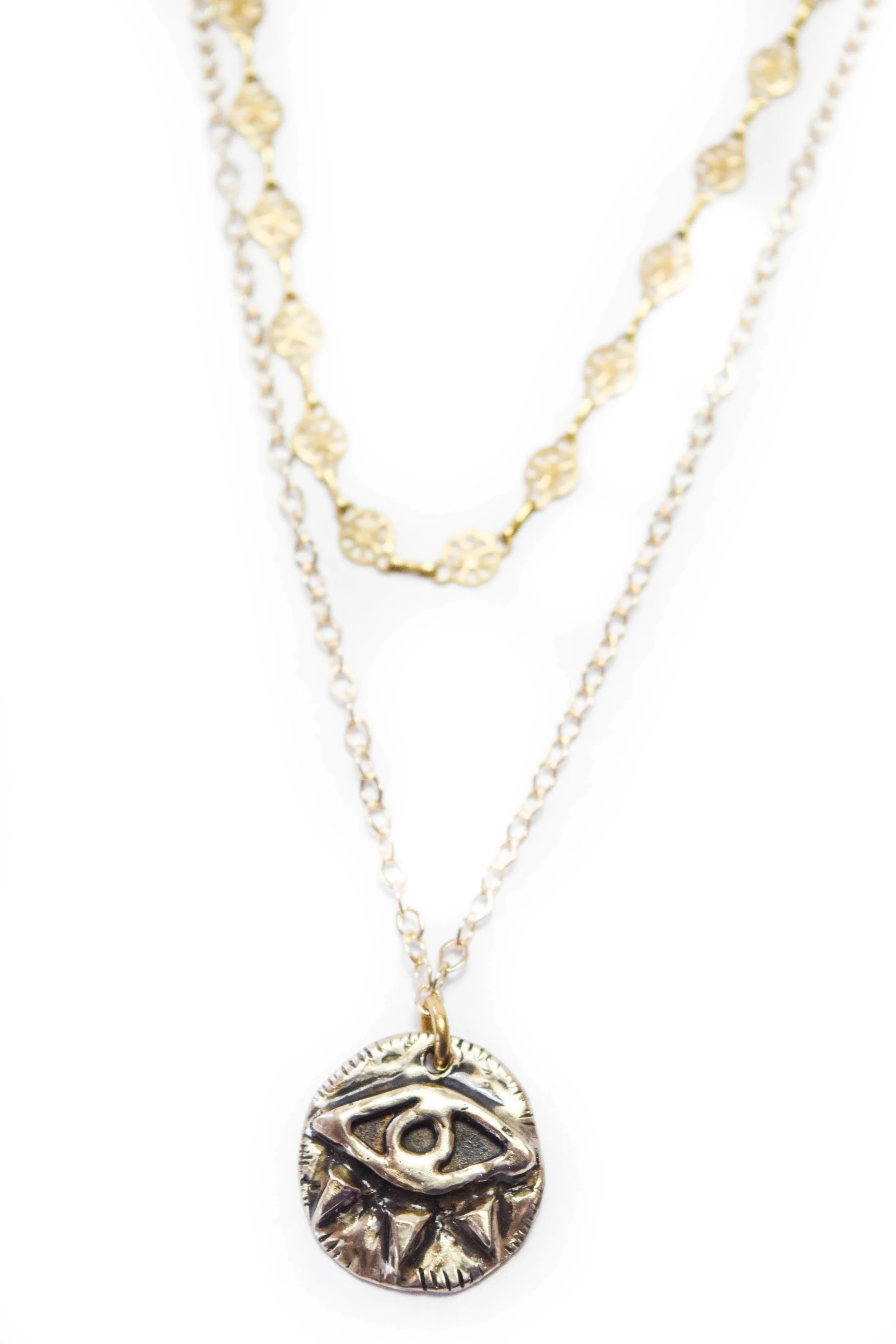 Evil Eye Coin Necklace