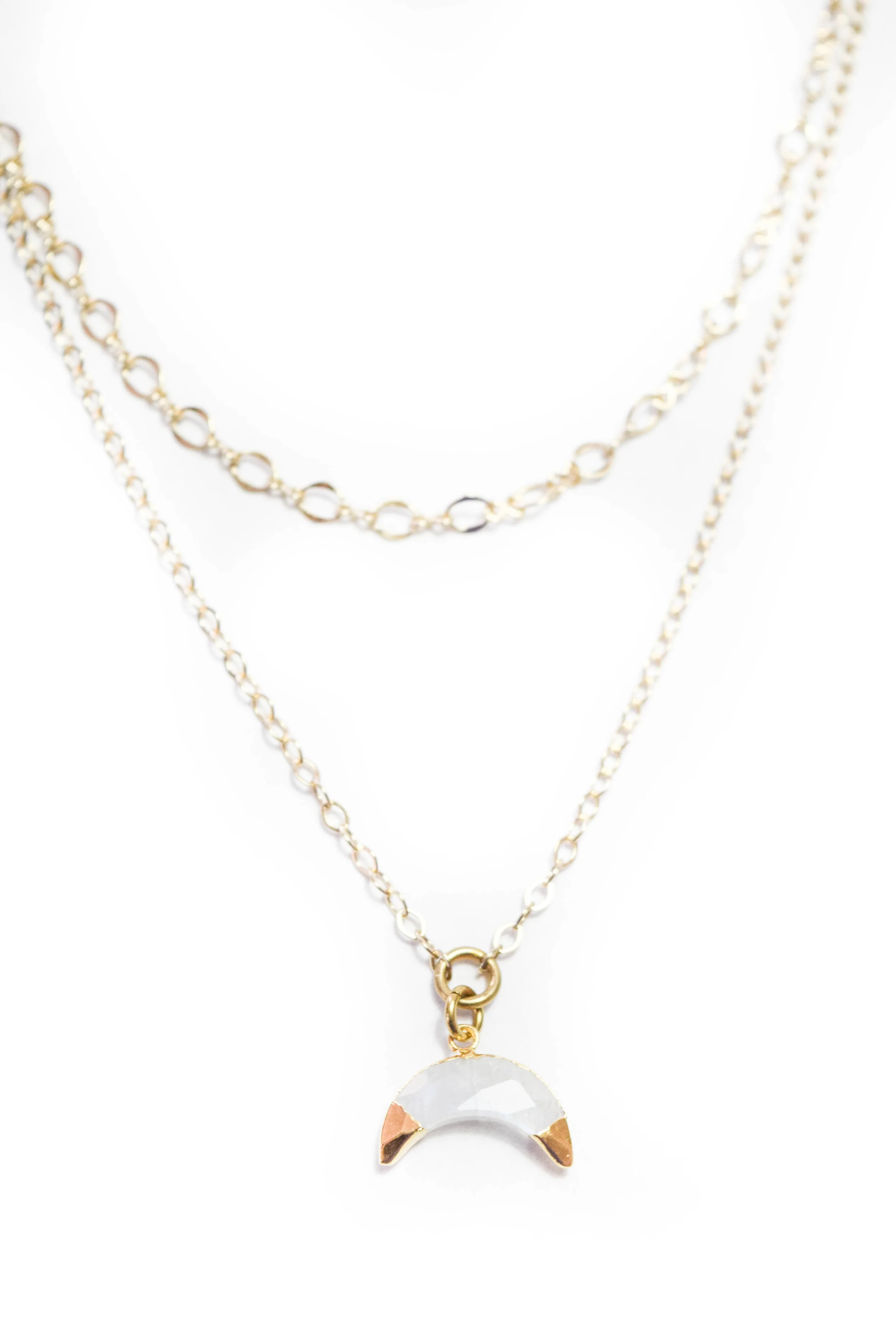 Little Crescent Layered Necklace