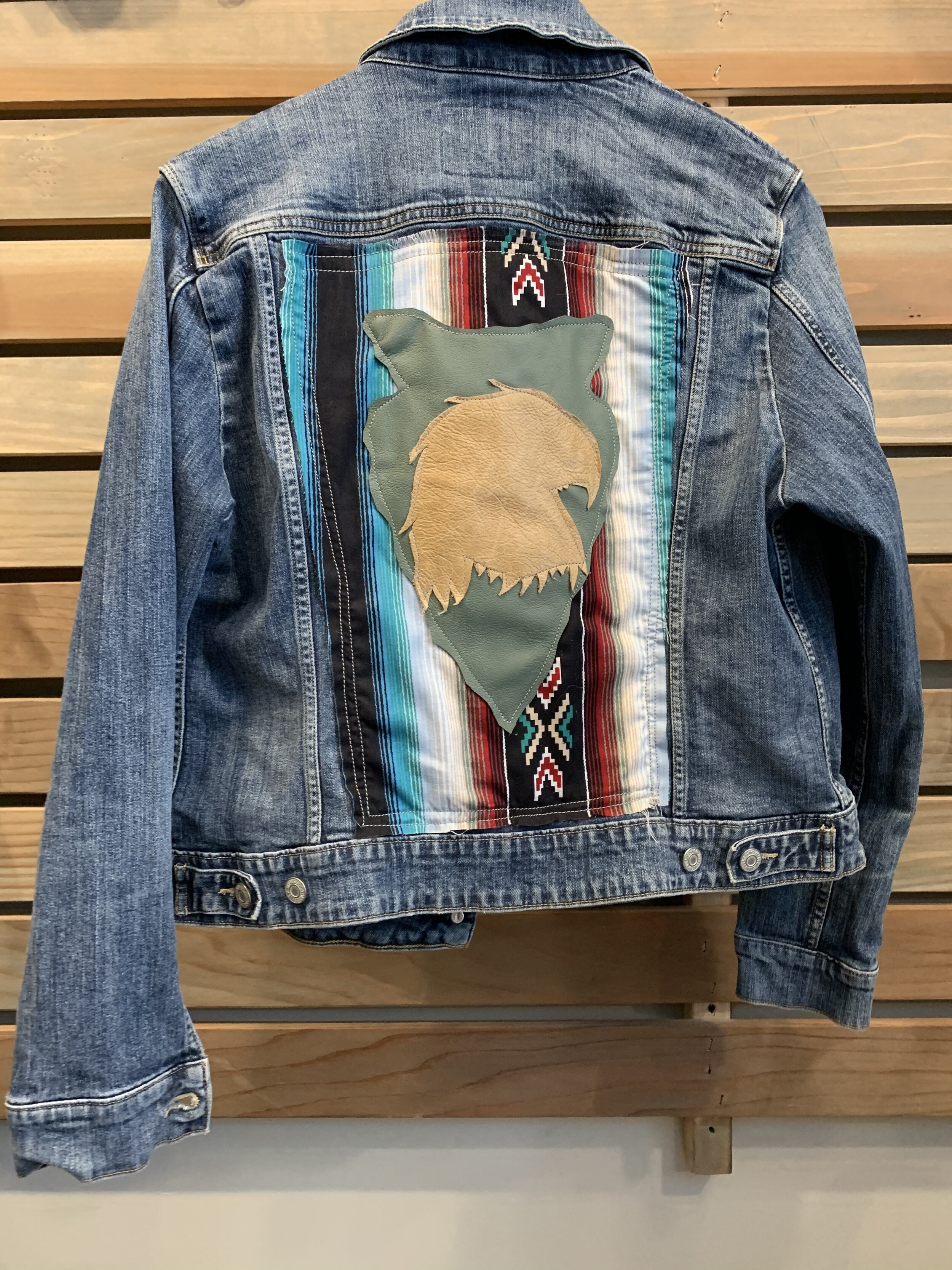 Vintage Rework Denim Eagle Jacket