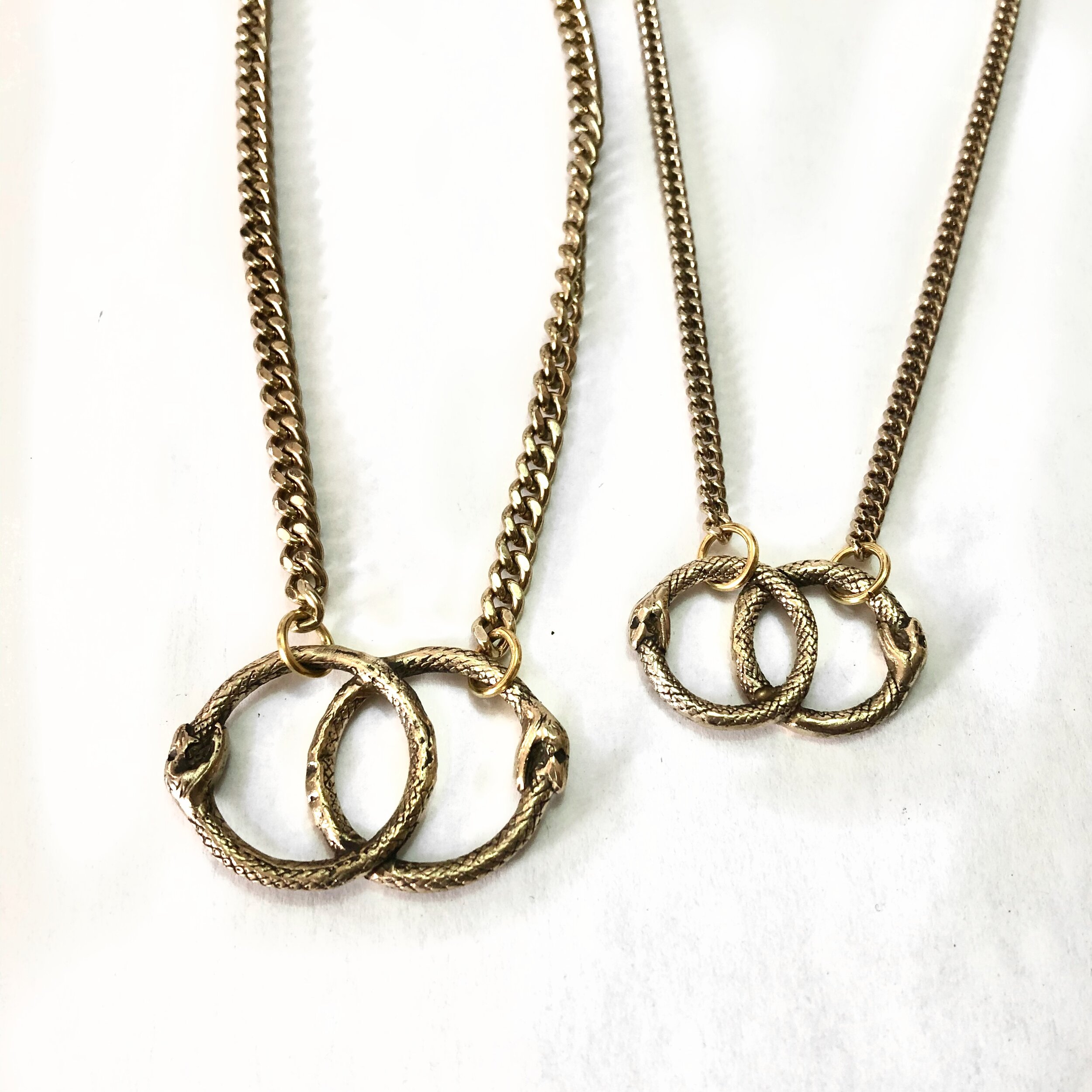 Double Ouroboros Necklace