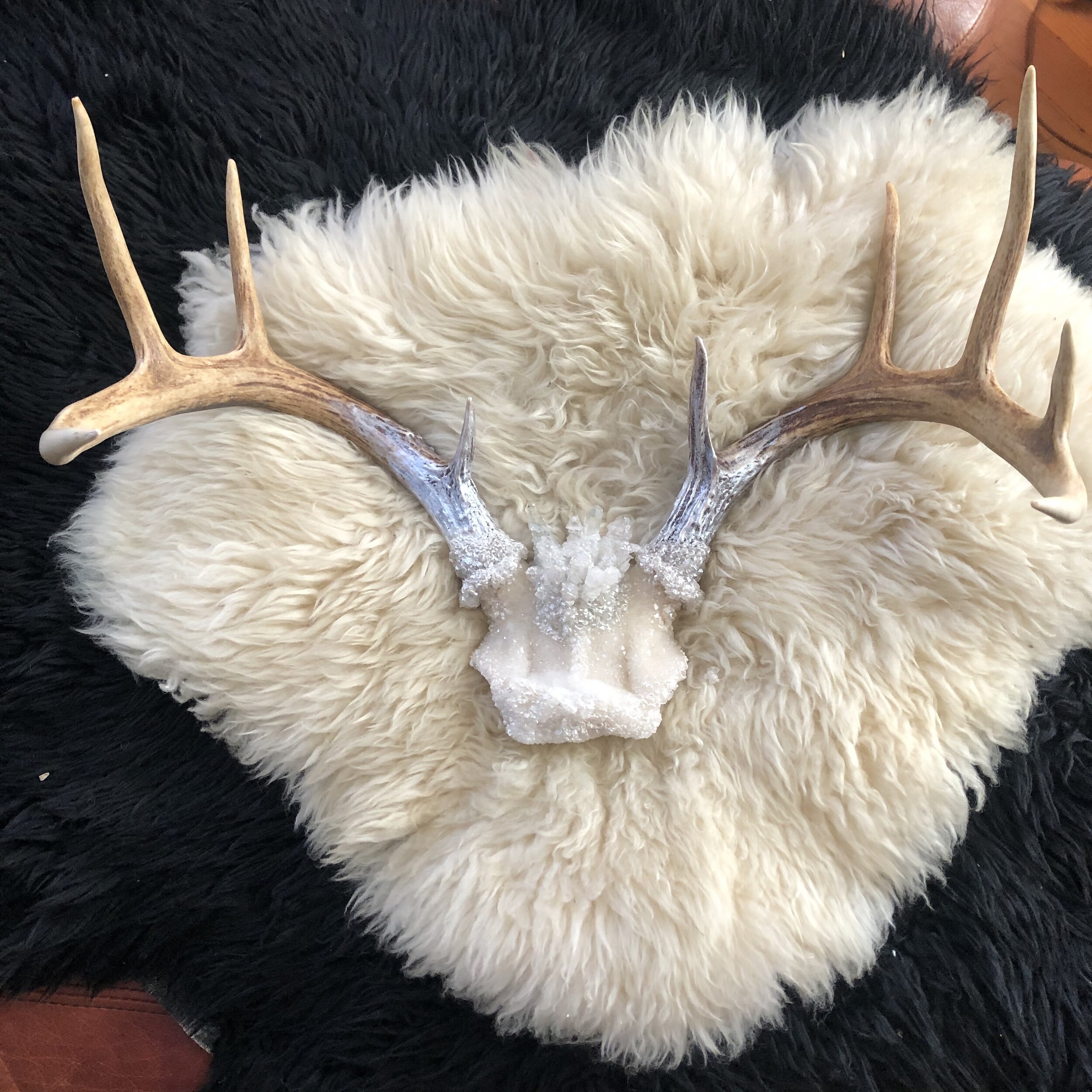 Large Crystal Blooming Antlers