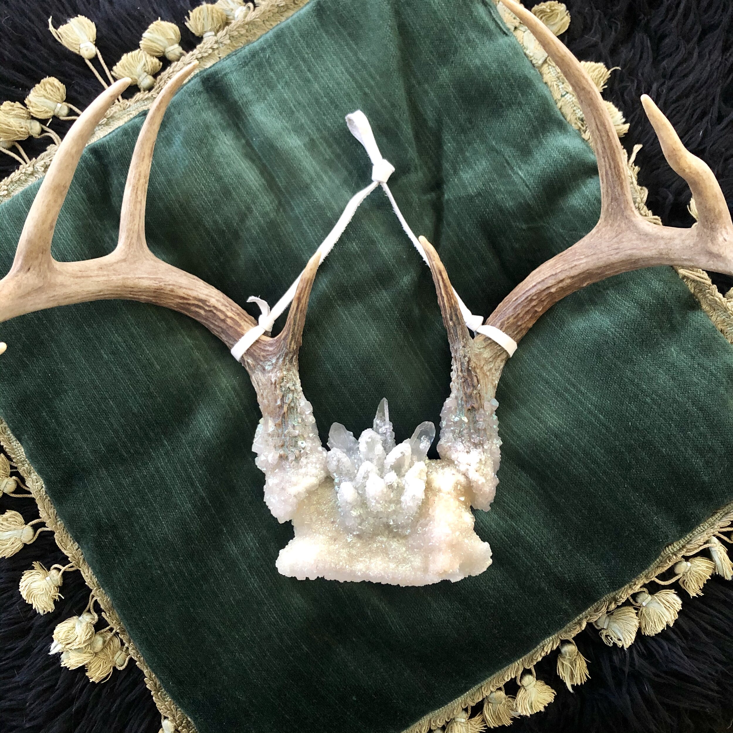 Large Aura Crystal Blooming Antlers