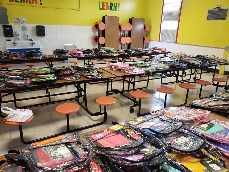 Over 300 book bags and over $3,000 worth of school supplies went to support our elementary school students in East Carroll and Tensas Parishes