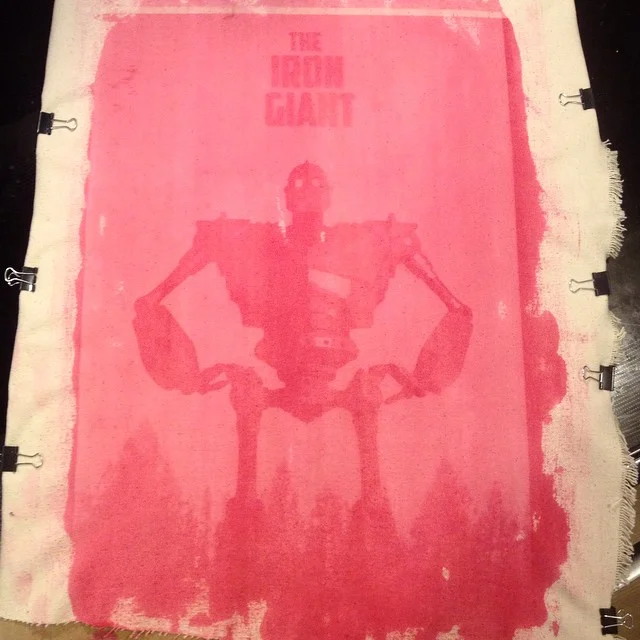 WIP for my 4ft Screen of this poster using Lumi Print 