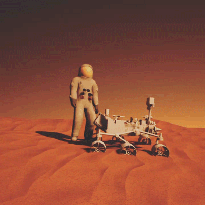 L is love and I couldn't help but use a spaceman (Unreal Engine) 