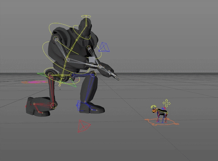 First 3d Character Animation + Rigging (Cube is for the animation for the camera movement) 
