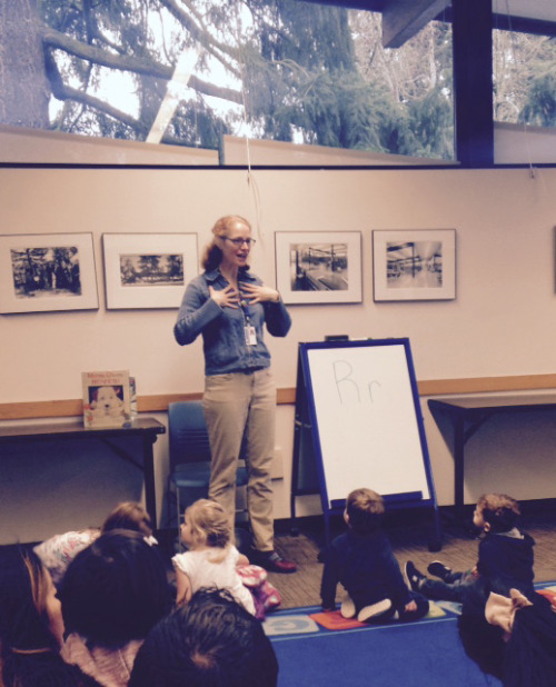 Erica leads Toddler Storytime at SPL Northeast.