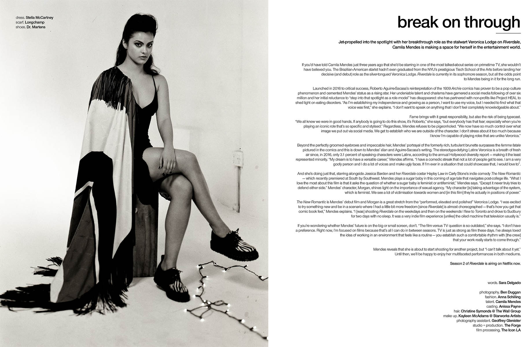   ben duggan, ben duggan photography, camila mendes, schon, schon magazine, anna schilling  