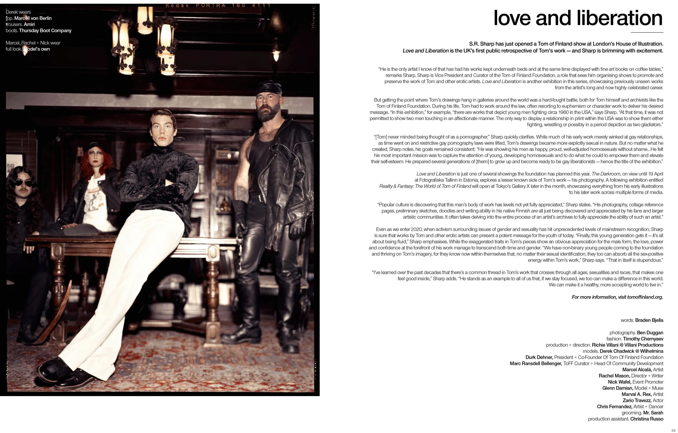  ben duggan, ben duggan photography, tom of finland, richard villani, villani productions, derek chadwick, schon, schon magazine, 