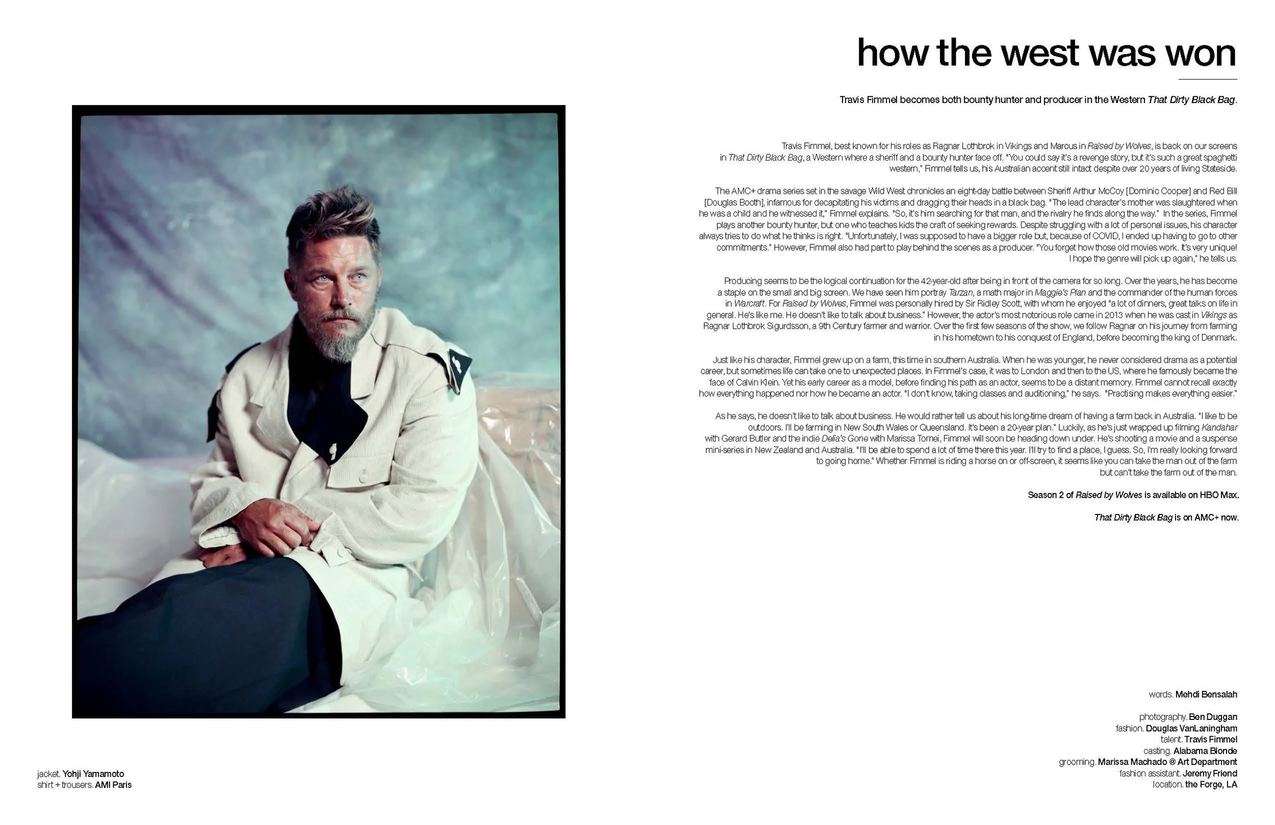  ben duggan, ben duggan photography, douglas van laningham, schon magazine, schon, travis fimmel, ragnar lodbrok, vikings 