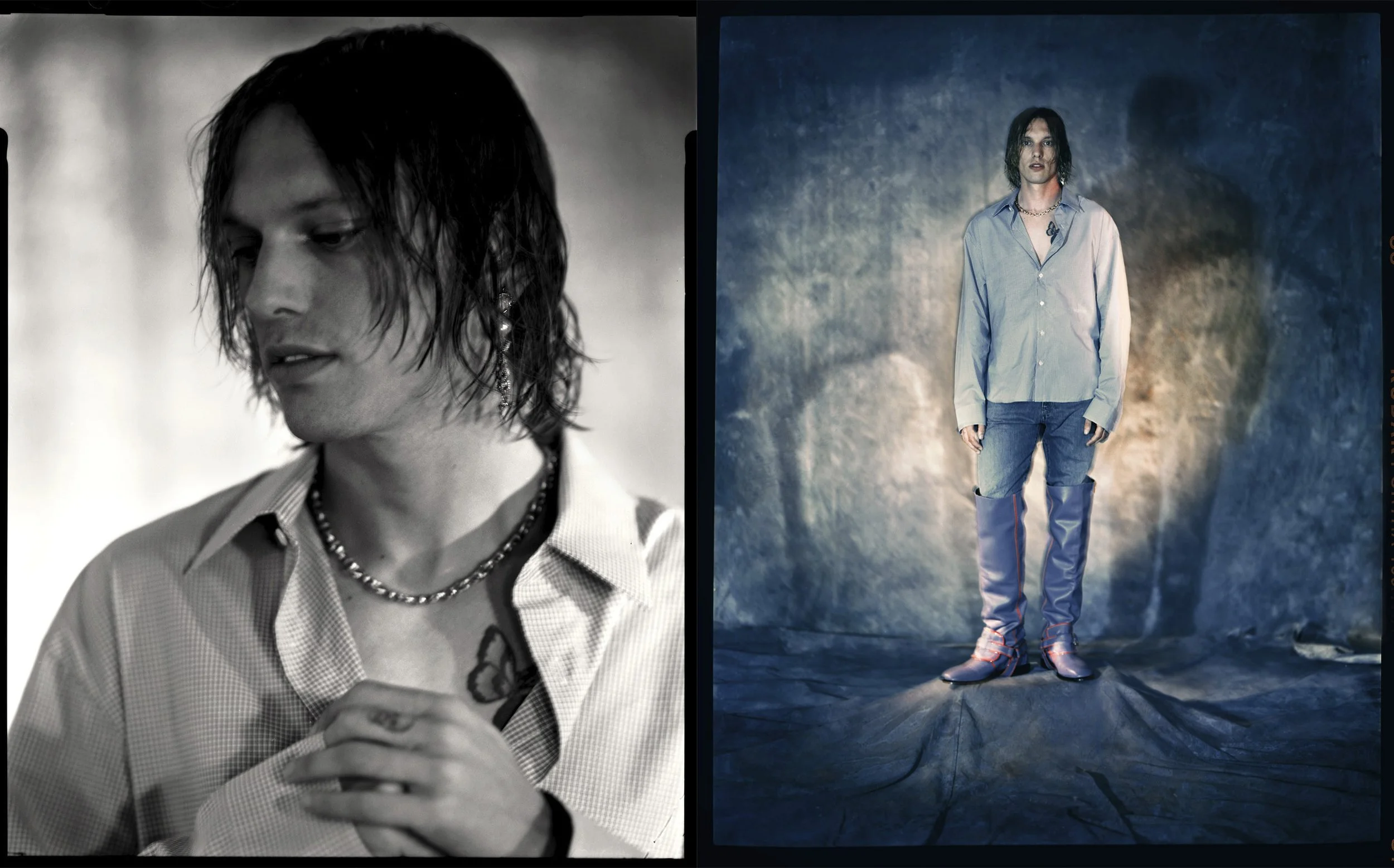  benduggan, ben duggan, ben duggan photography, jamie campbell bower, jamie bower, douglas van laningham, schon, schon magazine, stranger things 
