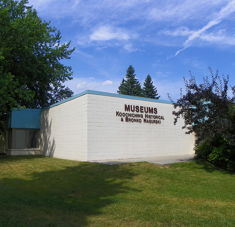 The Bronko Nagurski Museum, constructed as a wing to the Koochiching County Historical Society, was opened in June of 1993. The museum features exhibits and memorabilia on Bronko's life and career. 214 6th Avenue, International Falls, Minnesota, 56649