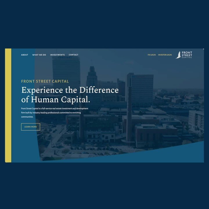 New brand experience for @frontstreetcapital ⛵️ 

Front Street Capital is a full-service real estate investment and development firm based in Winston-Salem built by industry-leading professionals committed to enriching communities. 

From initial des