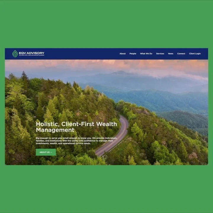 New website for EQV Advisory 🚀

Big enough to serve you, small enough to know you. EQV provides individuals, families, and institutions with&nbsp;the&nbsp;clarity and confidence to manage their investments, wealth, and operational service needs.

👉
