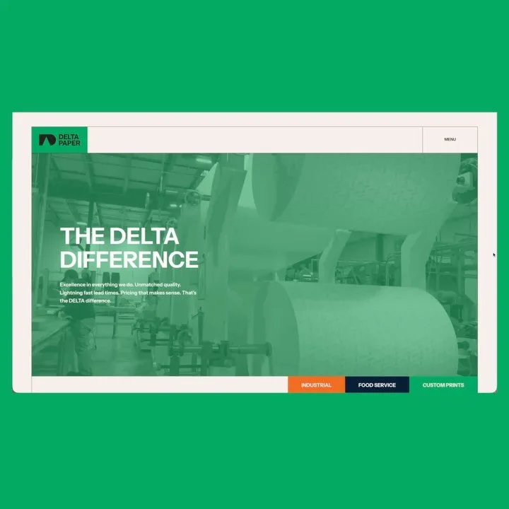 Built by hand, built for Delta Paper. 🚀

We&rsquo;re proud to launch a custom website for one of the largest converters of Industrial Packaging Papers and Food Service Papers in North America&mdash;designed around their business, their customers, an