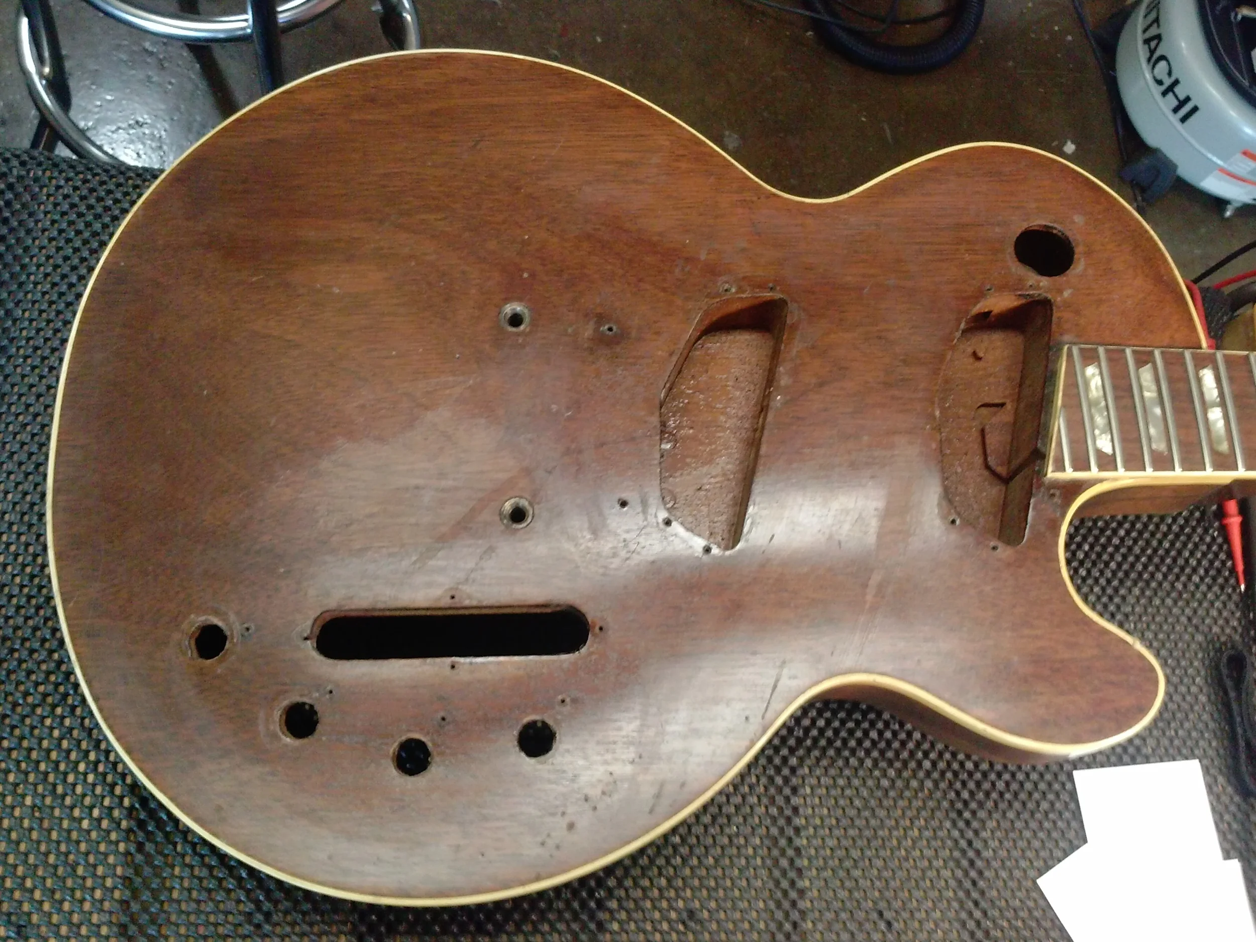Gibson Les Paul Professional repair at Guitar Technical Services Tulsa