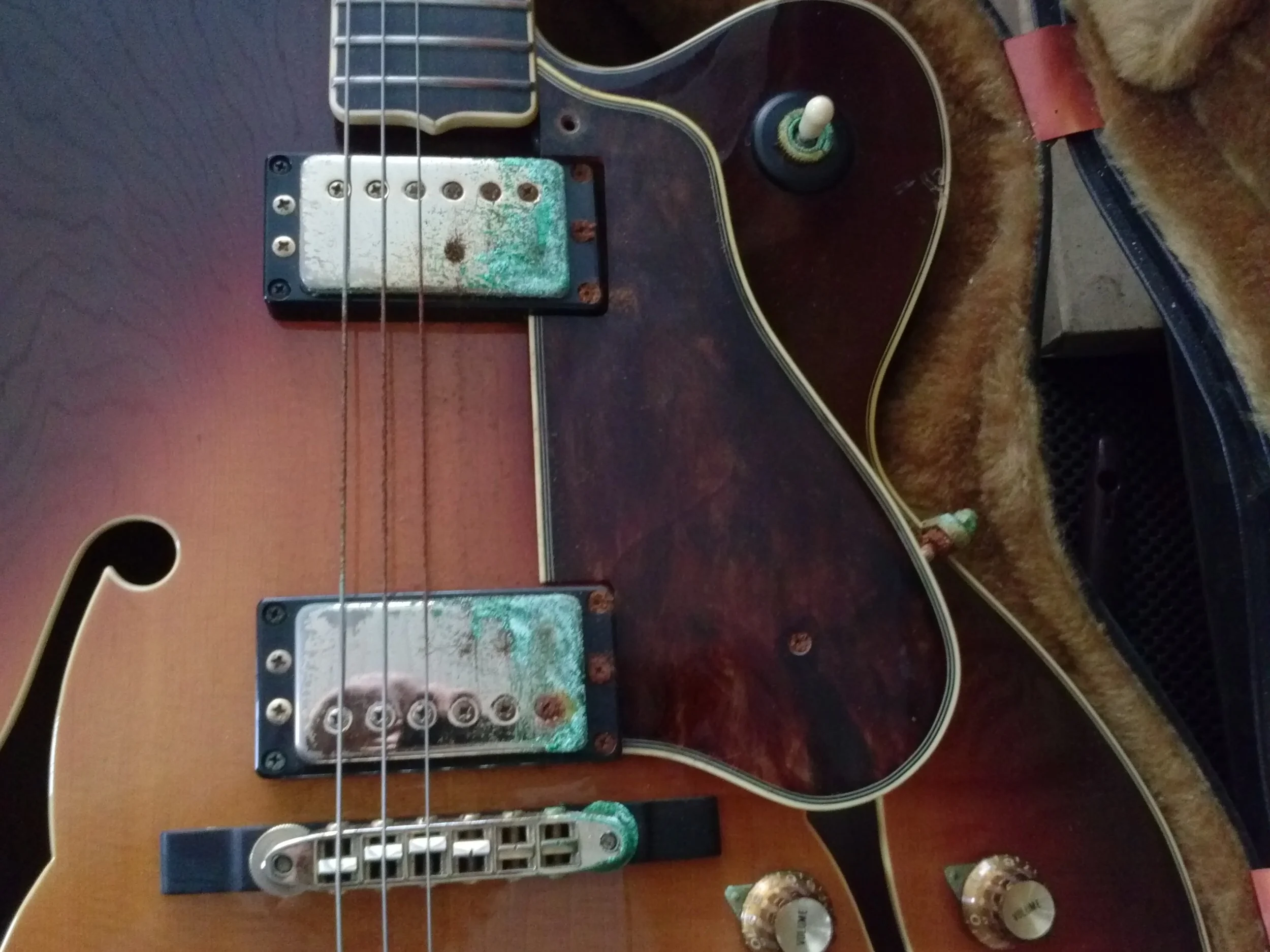 Celluloid gas affects, Guitar Restoration Tulsa GTS Guitar Repair