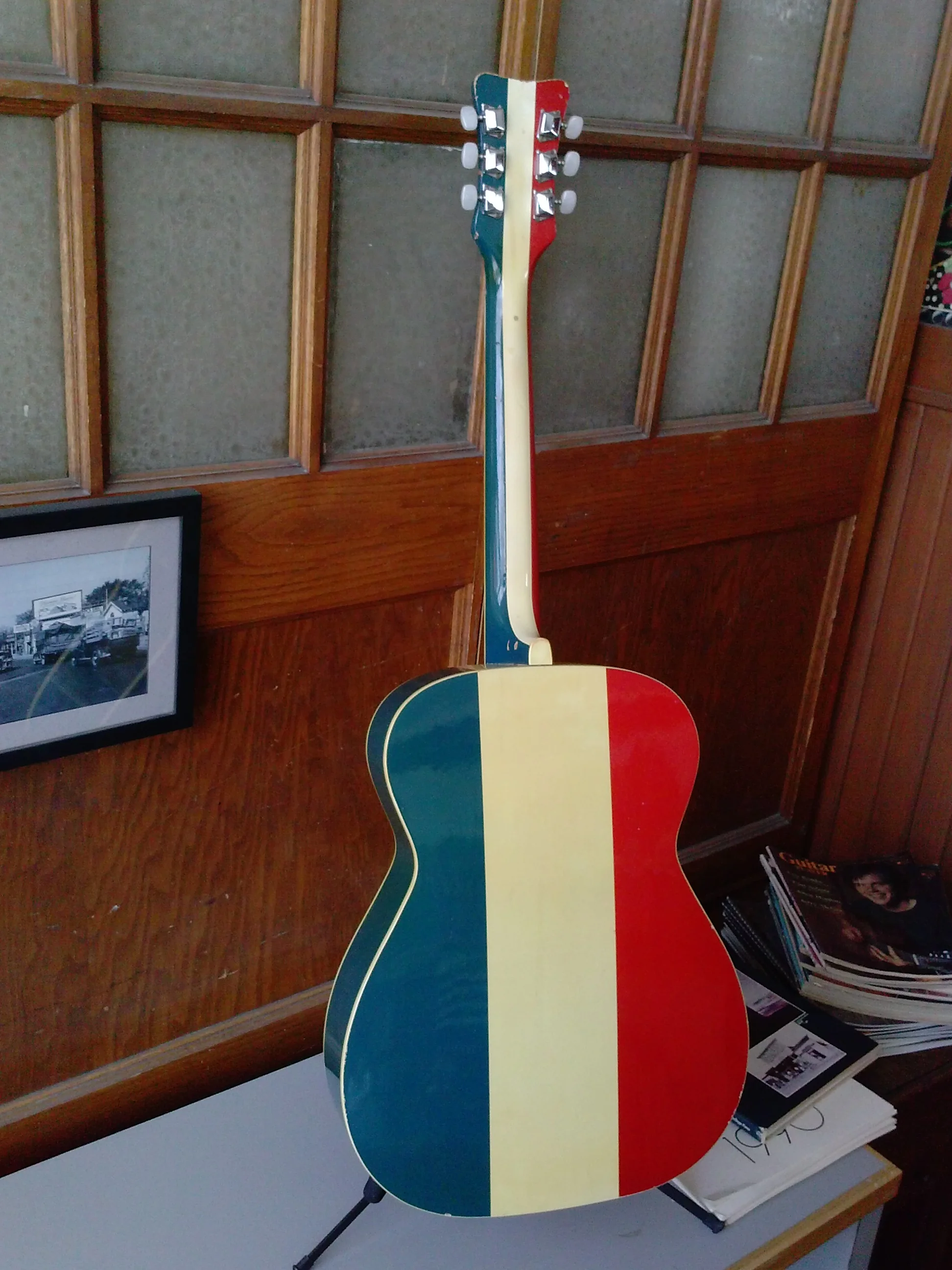 "Together....again....." Justin and his Buck Owens Harmony — Guitar