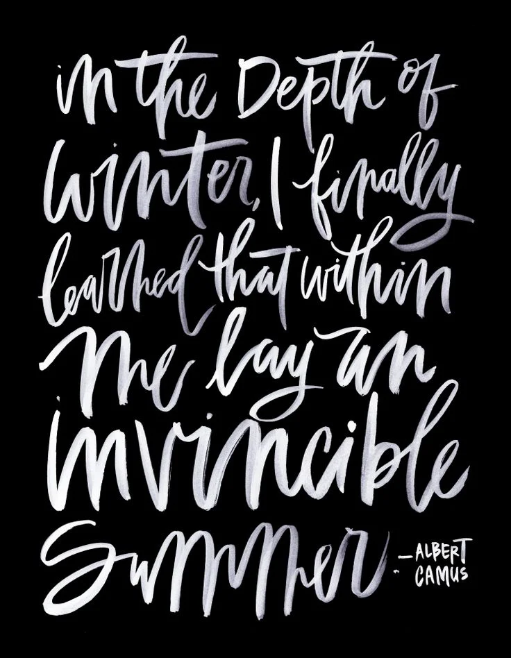 Calligraphy poster by Chelsea Petaja of Oh My Deer .
