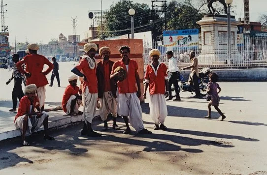 Porters Outside of Jodphur Station, Rajasthan, India