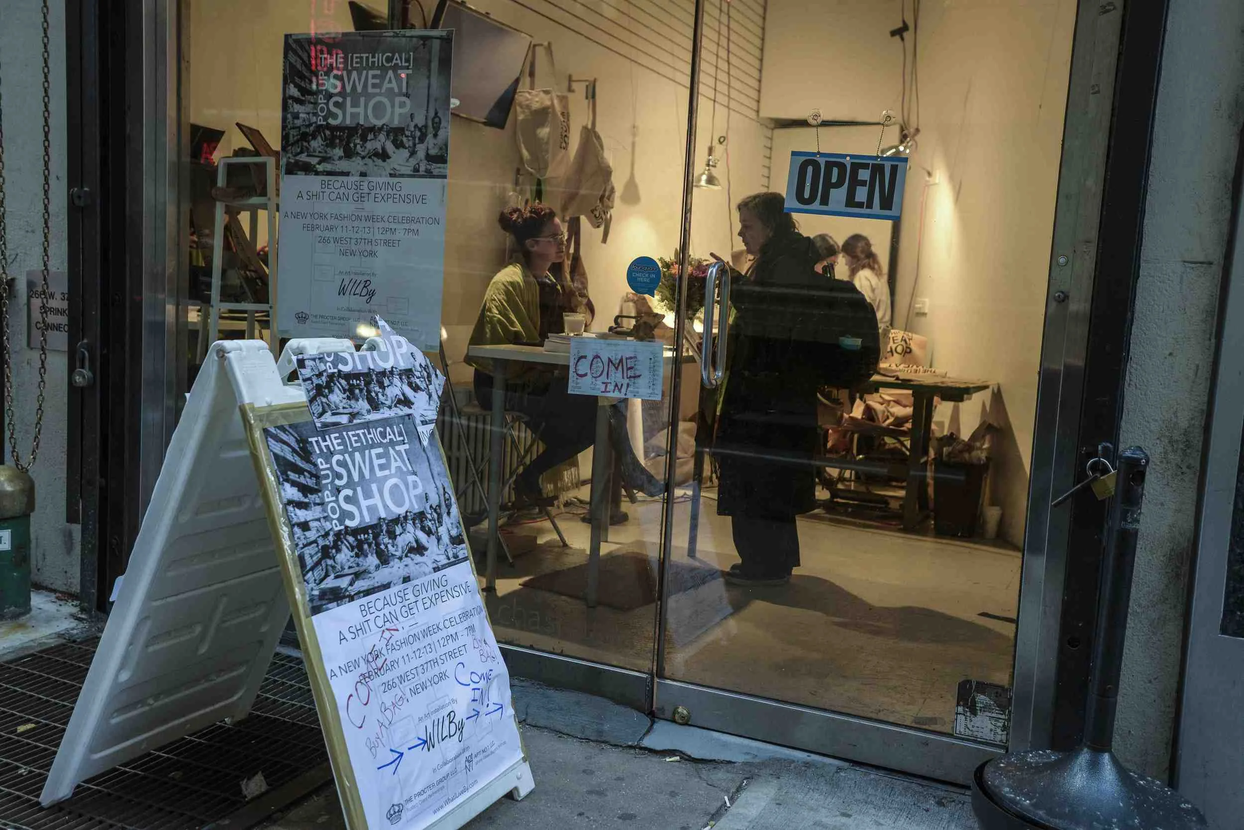 NYC Pop Up [Ethical] Sweatshop