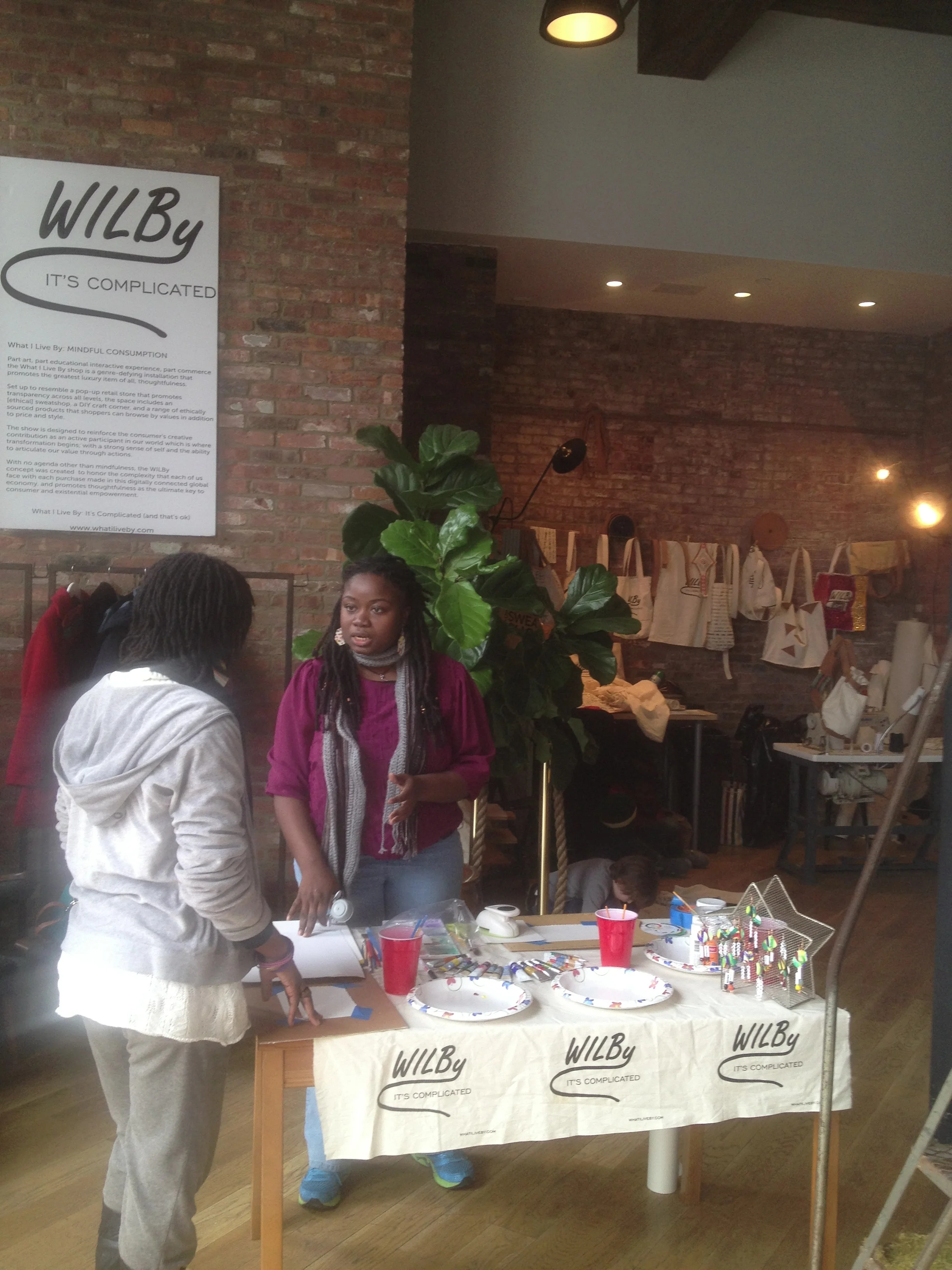 Adana teaching how to make her earrings. super fun.&nbsp;