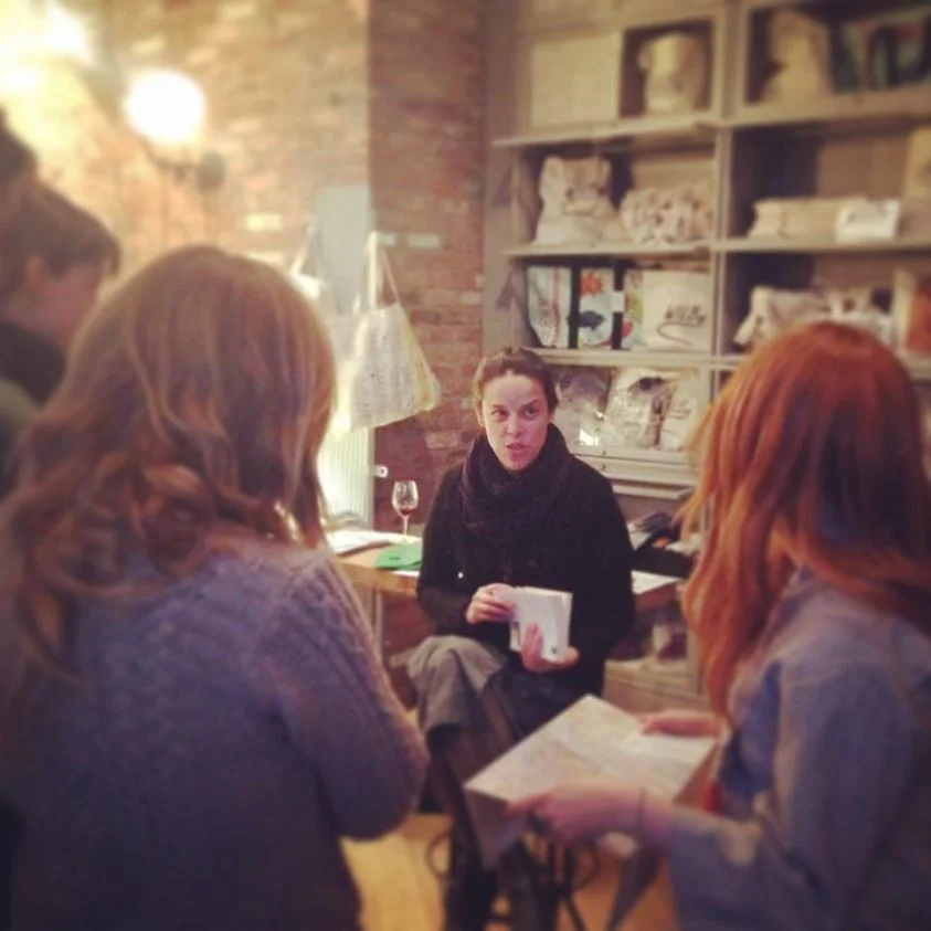 Cerise Mayo explains local based economies to a delighted audience. http://nutshellprojects.com