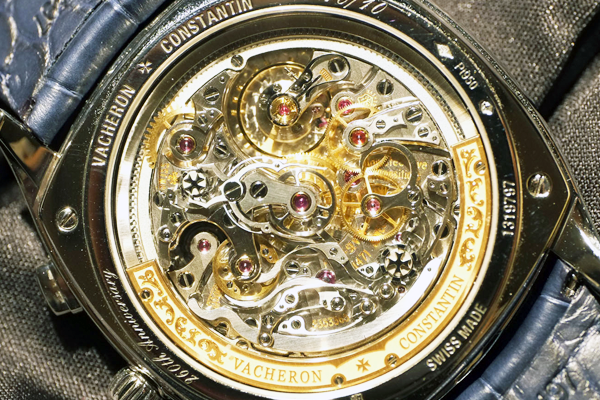 Back side of the Harmony Grand Complication Split Chronograph