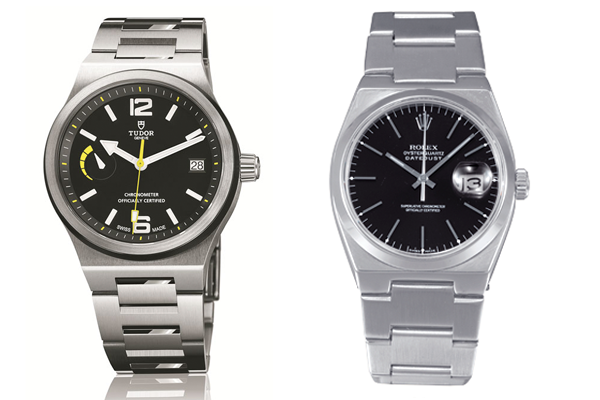 The Tudor North Face along side the Rolex OysterQuartz (both huge fails)