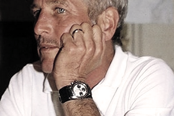 Paul Newman wearing a 'Paul Newman Daytona', which is odd even to write!