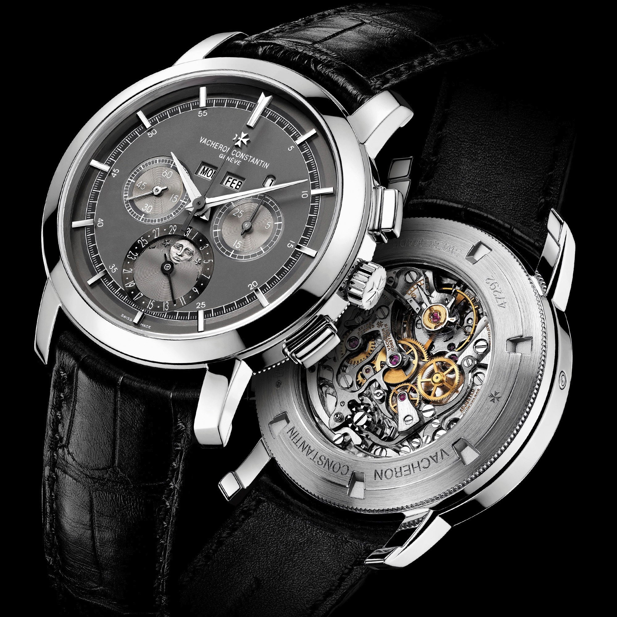 The Vacheron Constantin 5000T showing off it's Lemania based movement