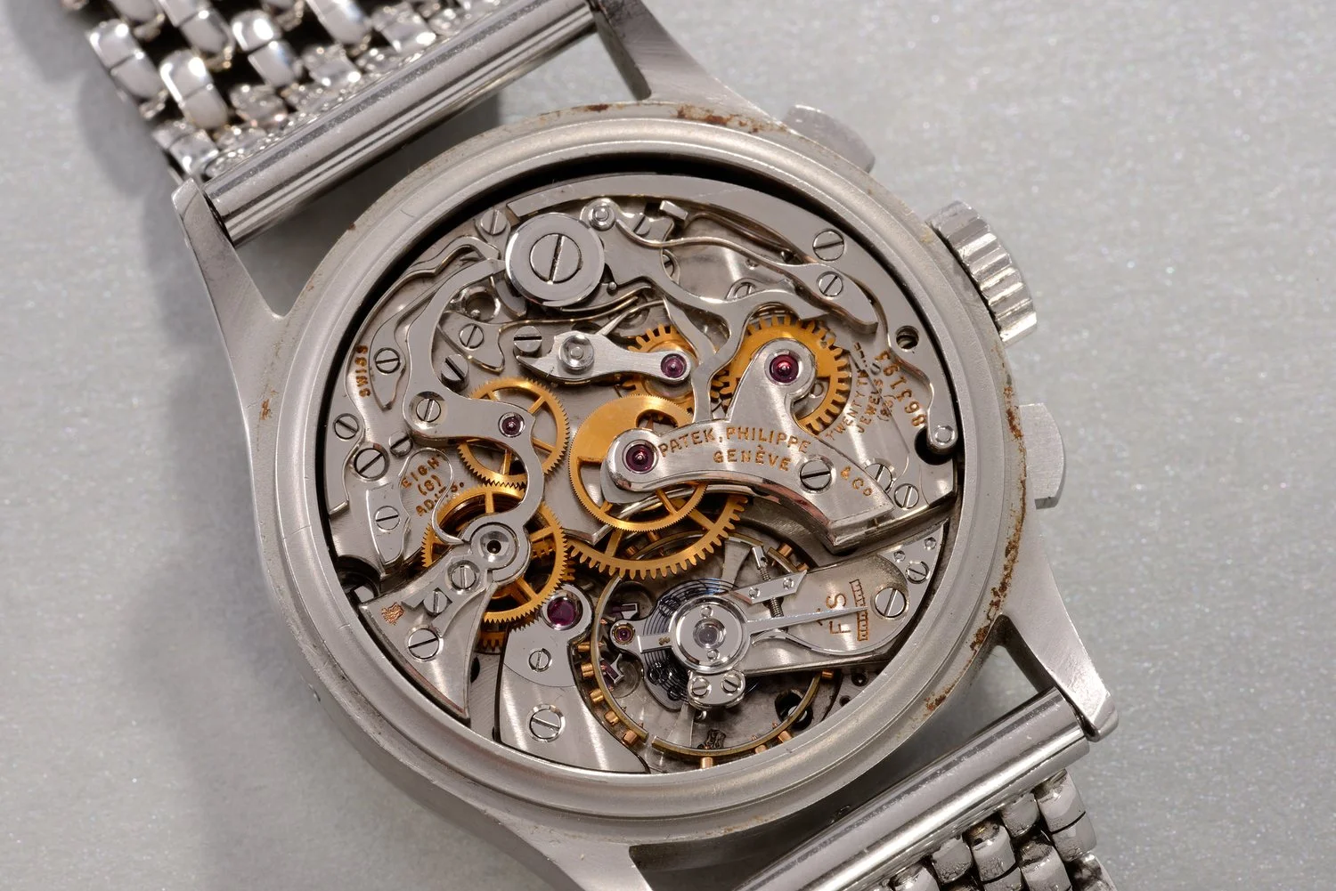 A Valjoux ebauche expertly modified into a Perpetual Calendar with Chronograph