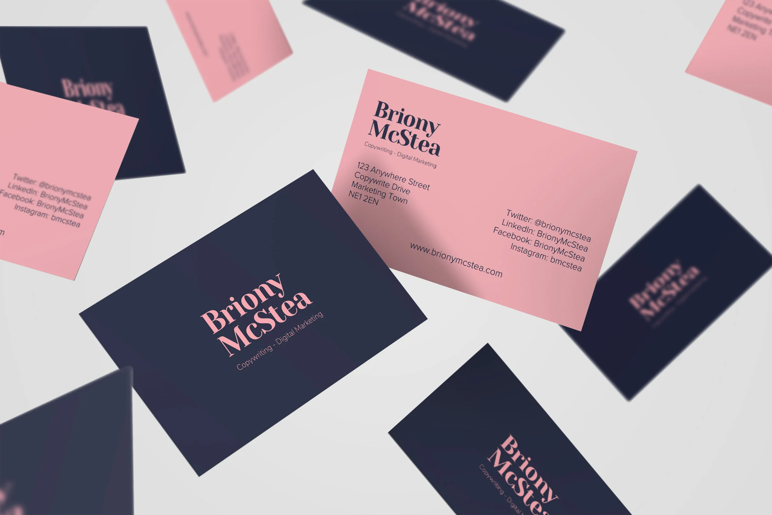 Briony McStea Business Cards Mockup - THAT Branding Company - Ethical Creative Design and Branding Agency in Newcastle Gateshead and Durham - UK.jpg