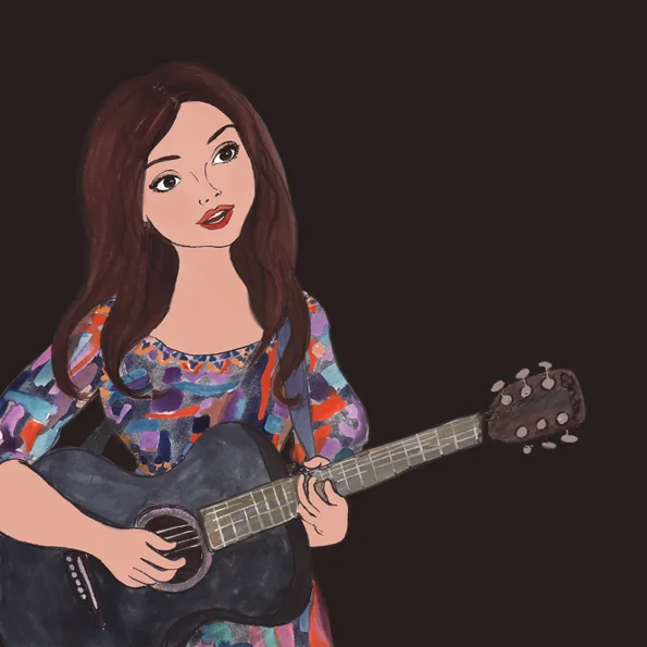 Mya Plays Guitar