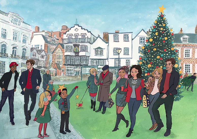 Christmas at Exeter Cathedral Green