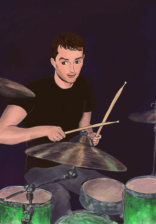 Rupert Bangs the Drums